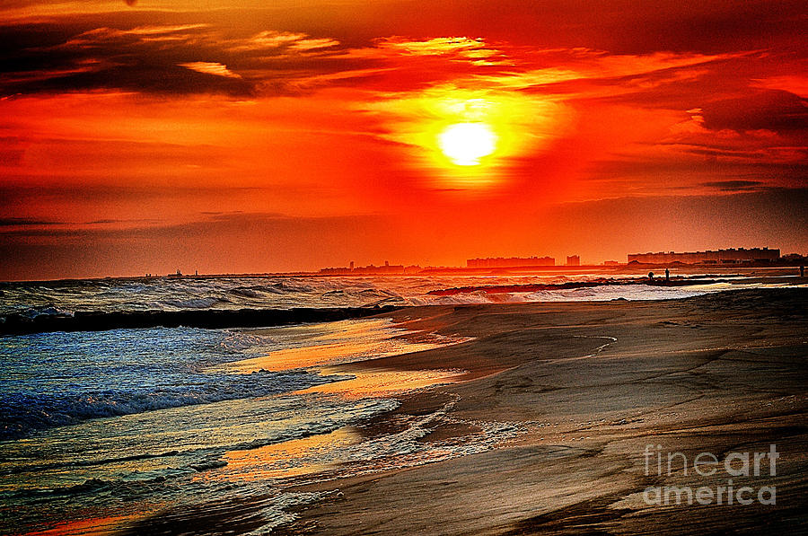Sunset Photograph - Sunset on the Beach by Claire Reilly
