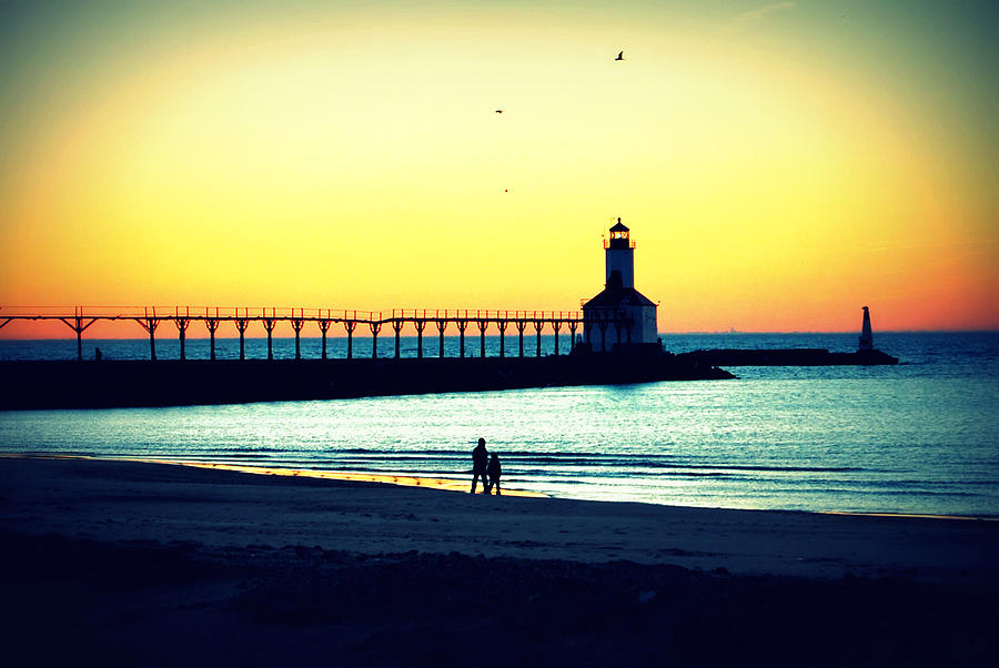Sunset On The Beach Photograph by Lora Mercado