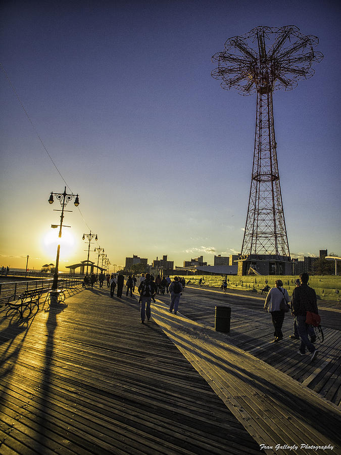 Sunset on the Boardwalk Photograph by Fran Gallogly