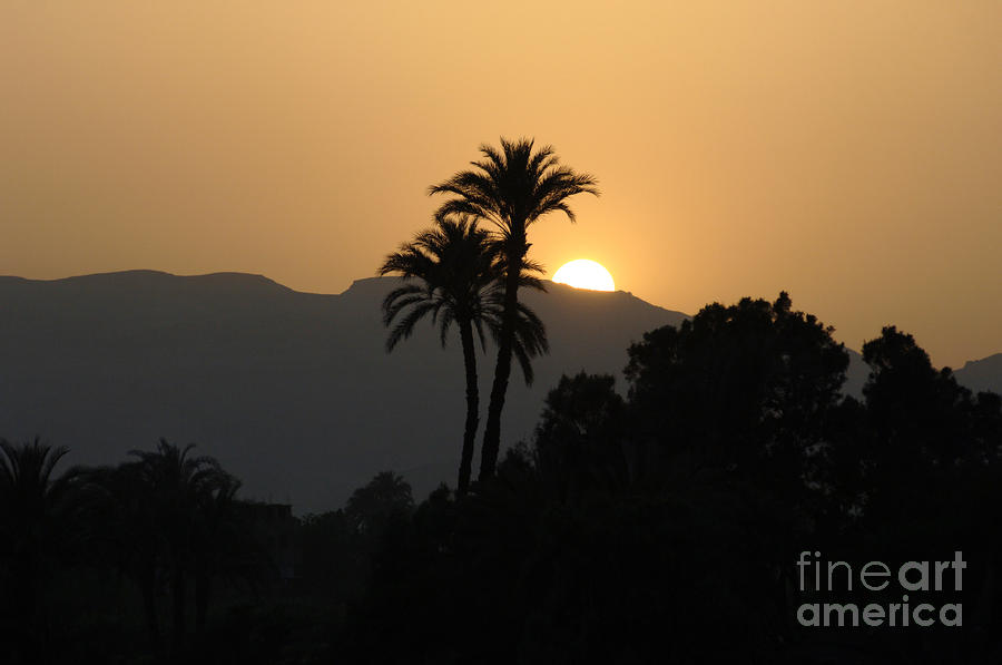 Sunset On The Nile River Photograph by Bob Christopher