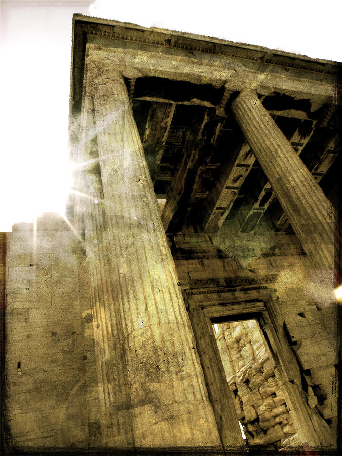 Sunset on the Parthenon Photograph by Stacey Granger - Fine Art America