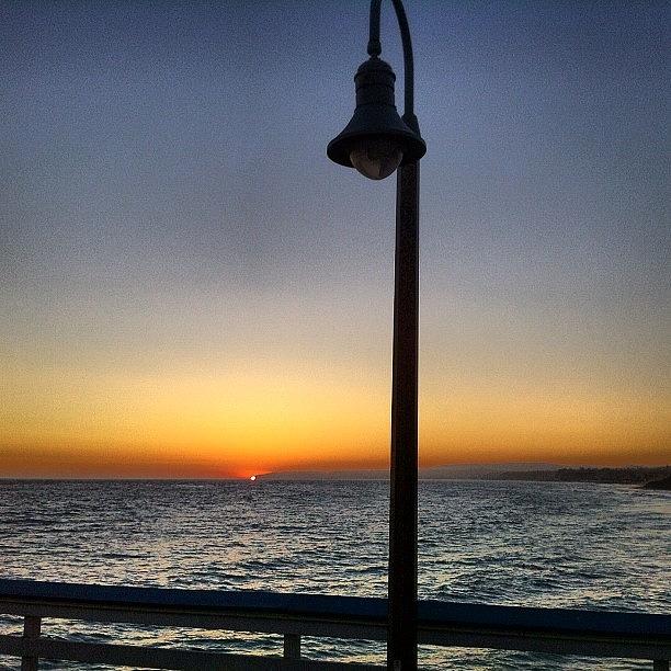 Summer Photograph - Sunset On The Pier. #sanclemente #pier by Paul Carter