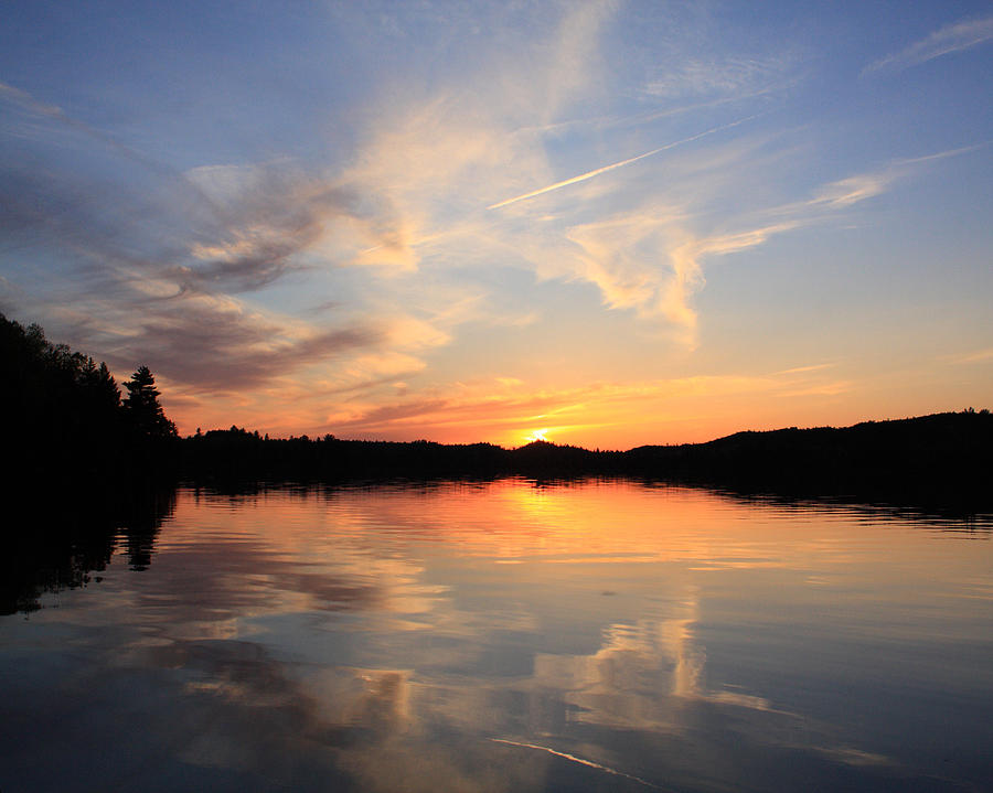 Sunset Over Baxter State Park Photograph By Tom Johnson