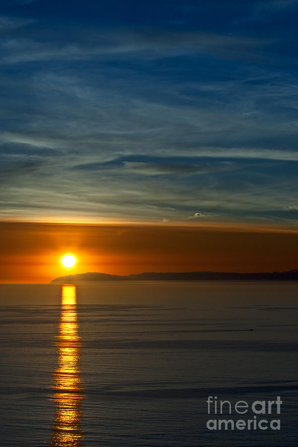 Sunset over Catalina Photograph by Sonny Marcyan