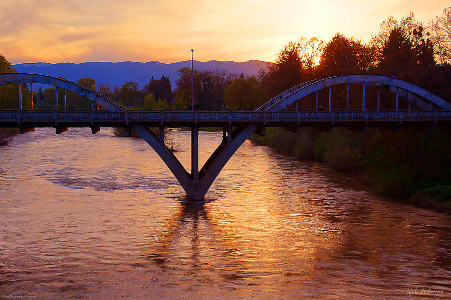 Sunset Over Caveman Bridge Photograph