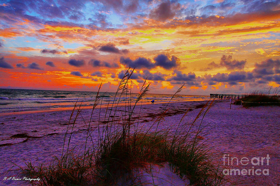 Sunset over Indian Shores Photograph by Barbara Bowen