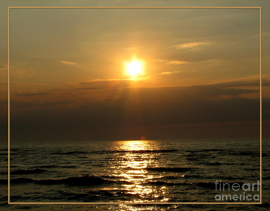 Sunset Photograph - Sunset over Lake Erie 3 by Rose Santuci-Sofranko