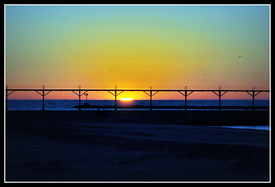Sunset over Lake Michigan Photograph by Lora Mercado