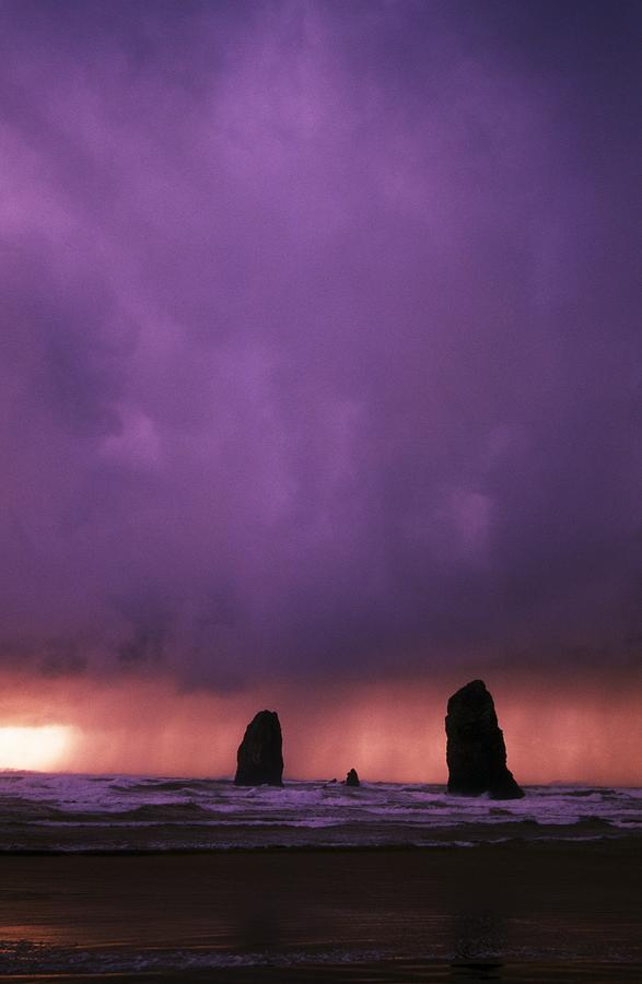 Space Photograph - Sunset Over Needles On The Ocean At by Natural Selection Craig Tuttle