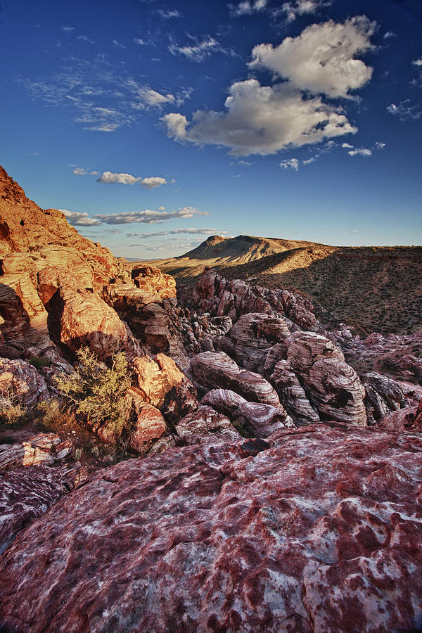 Las Vegas Photograph - Sunset over Red Rocks by Rick Berk