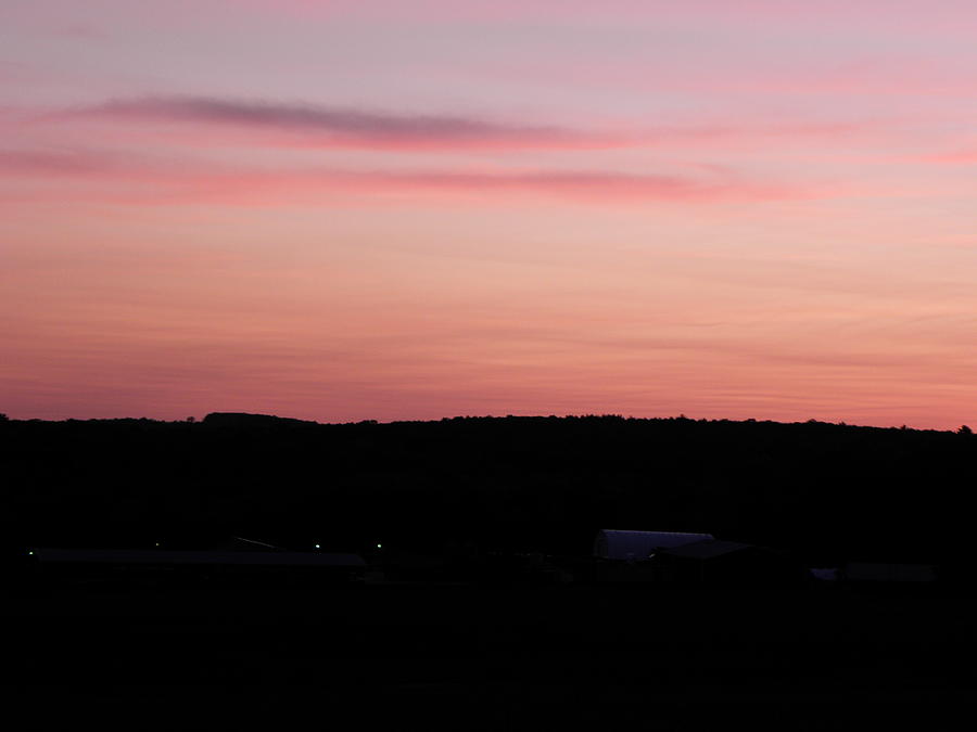 Sunset Over The Farm Photograph by Kim Galluzzo