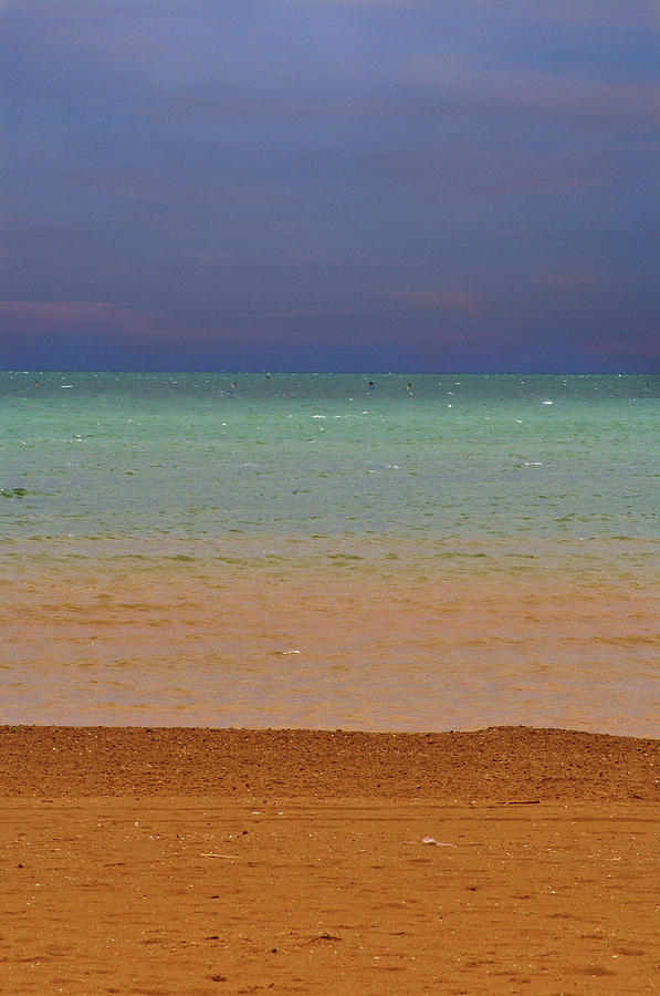 Sunset over the Mediterranean Photograph by Ellen Heaverlo