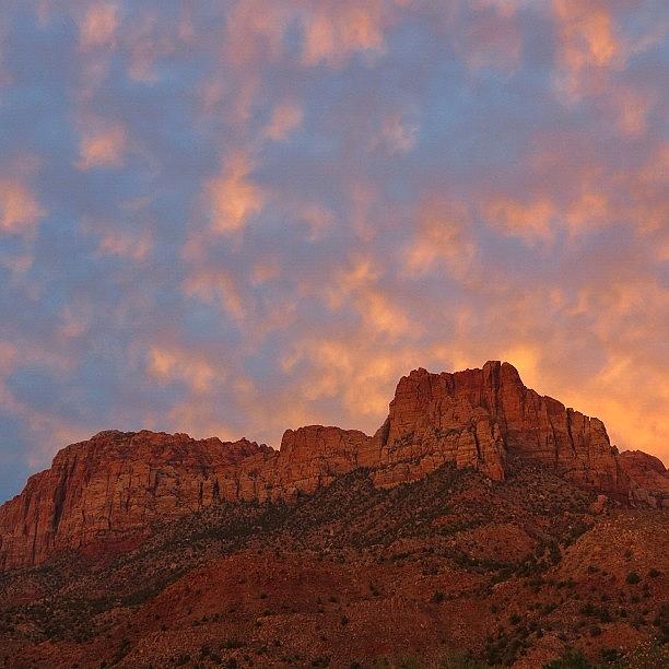 Sunset Photograph - Sunset over the Mountain by Austin Stewart