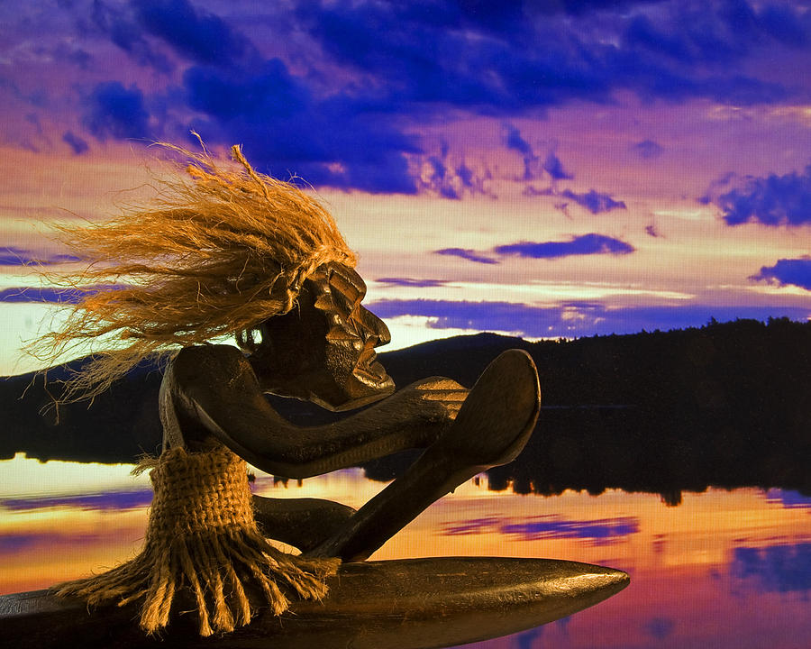Sunset Paddle Photograph by Jeff Galbraith