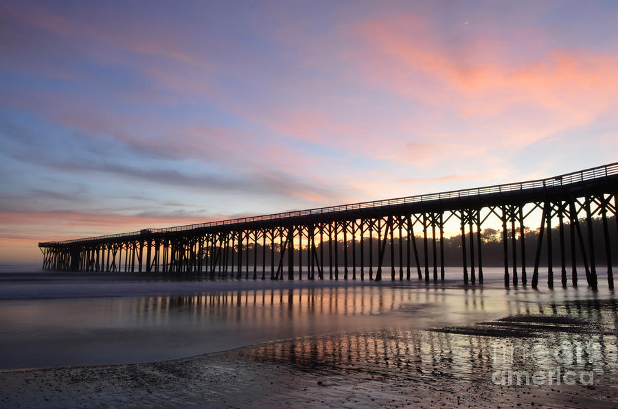 Sunset Pier San Simeon California 1 Photograph by Bob Christopher
