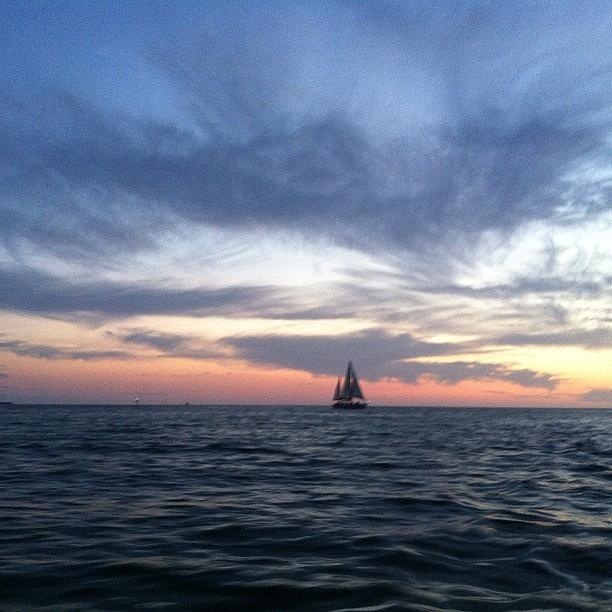 Sunset Sail Photograph by Susan Denne