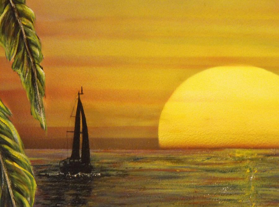 Картина the sun sets sail