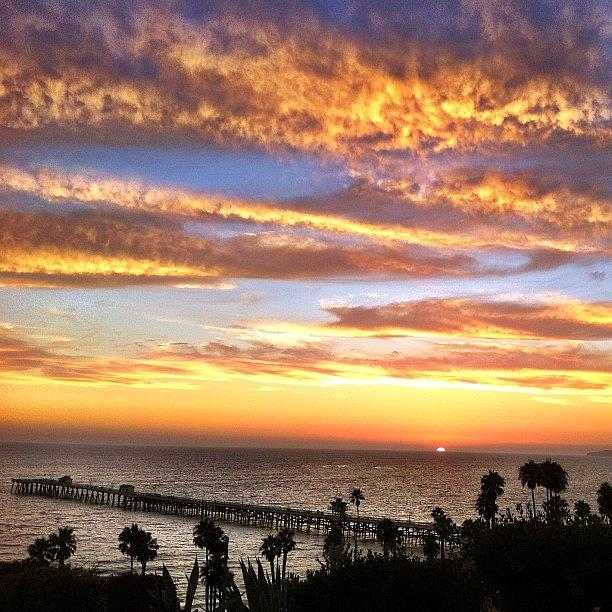 Sunset Photograph - Sunset San Clemente #sunset #socal by Paul Carter