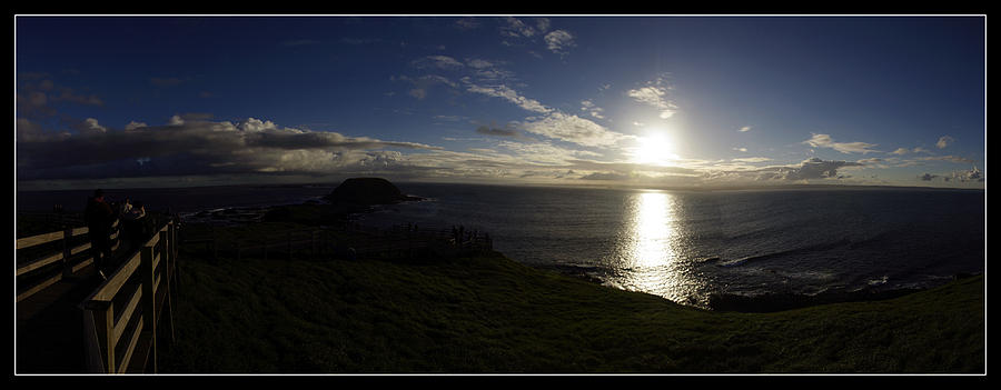 Panorama Photograph - Sunset- seaside-panorama-001  by Nsir Malik