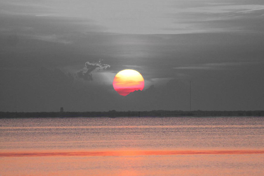 Sunset Selective Coloring Photograph by Jeanne Andrews