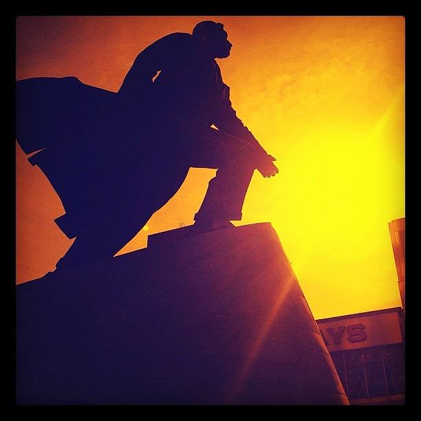 Sunset Photograph - #sunset #silhouette #harlem #statues by Hector Lopez ✨