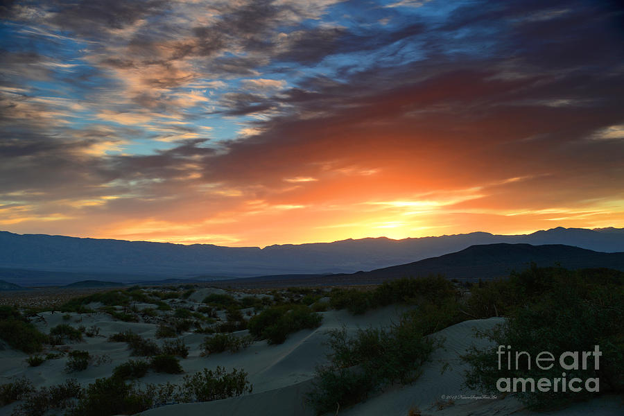 Sunset Sky Sand Dunes Death Valley National Park Photograph by Schwartz ...