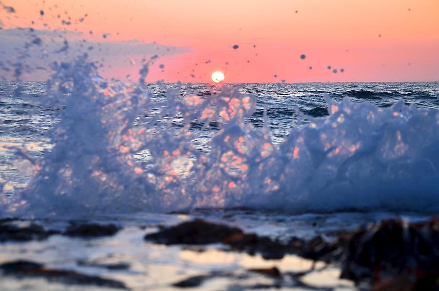 Sunset Splash Photograph by Catherine Murton