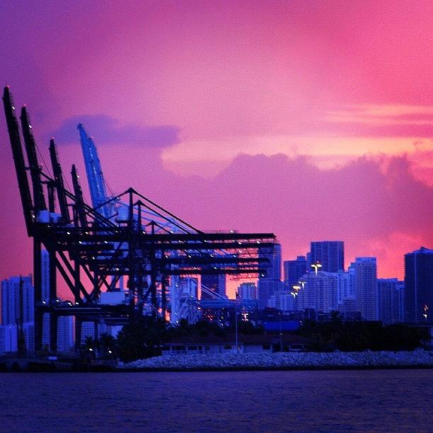 Miami Photograph - #sunset #sun #miami #sol #south #beach by Artist Mind