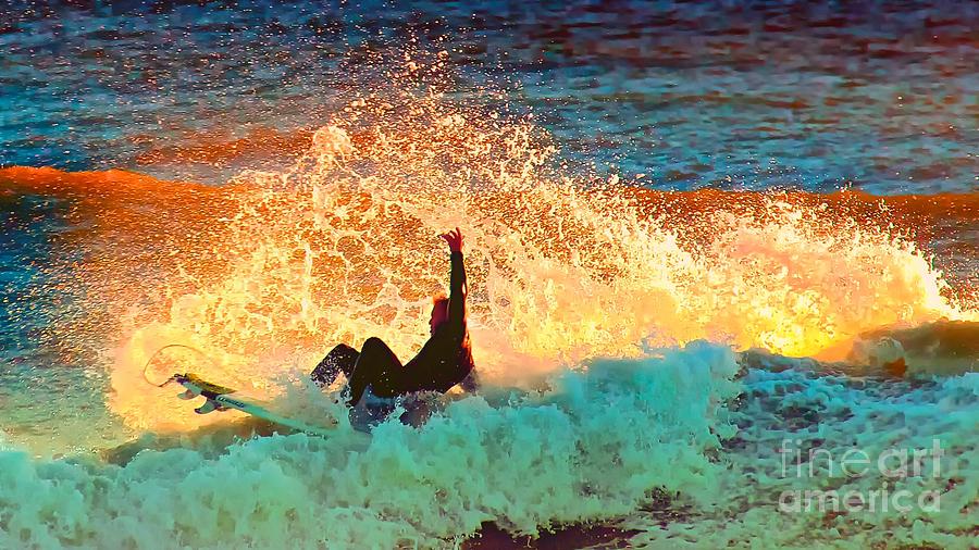 Sunset Photograph - Sunset Surfer by Gus McCrea