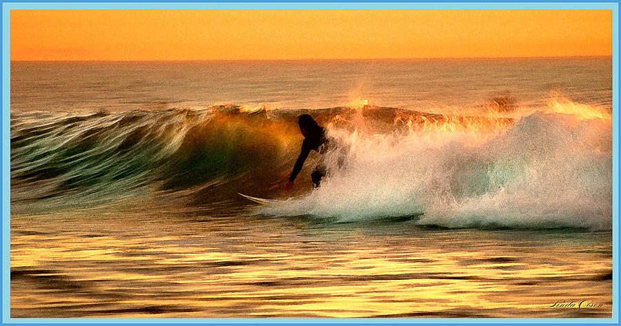 Sunset Surfer Photograph by Linda Olsen