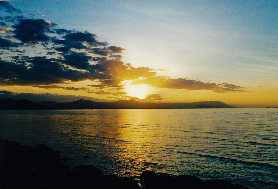 Sunset Trinity Bay Photograph by Joe Michelli