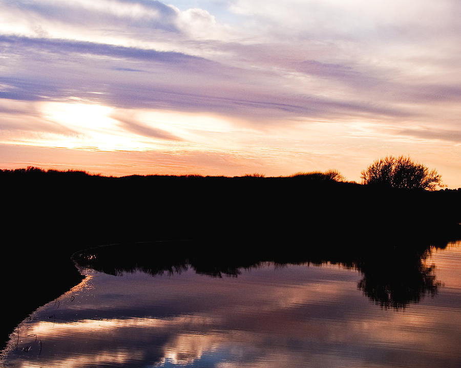 Sunset Trustom Pond Photograph by Steven Natanson