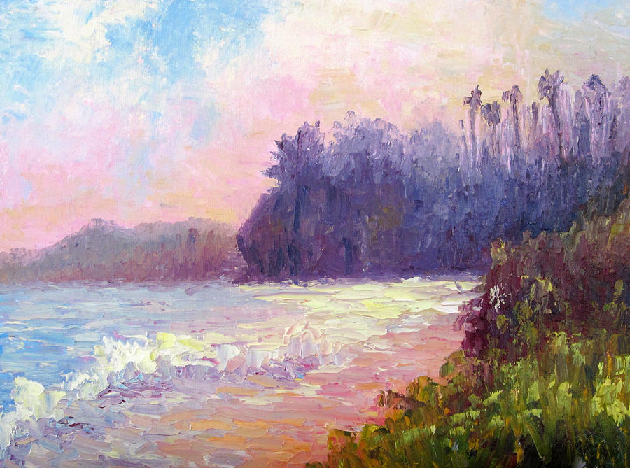 Sunset View From the Biltmore Painting by Terry  Chacon