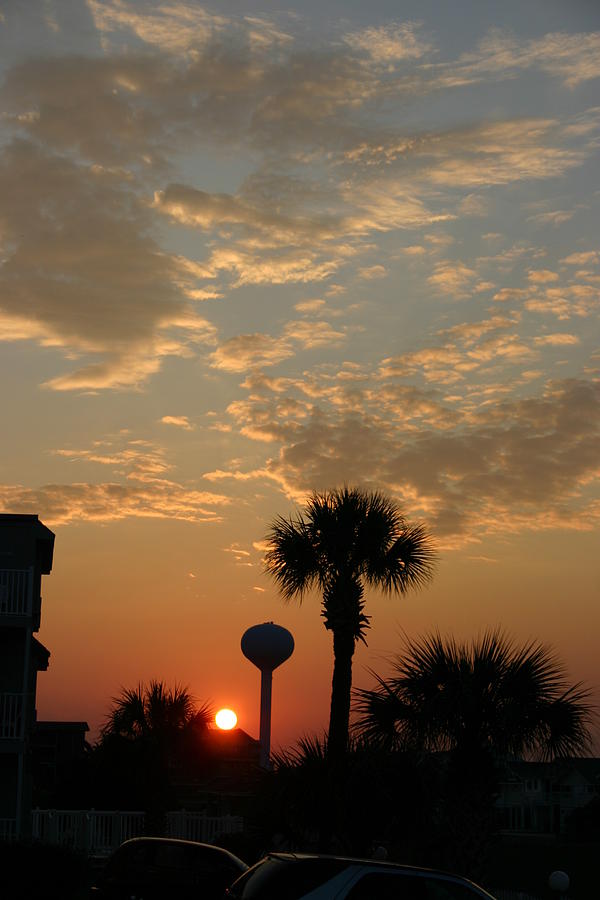 Clouds Photograph - Sunset with Palms by Beebe Barksdale-Bruner Clouds Photograph - Sunset with Palms by Beebe Barksdale-Bruner