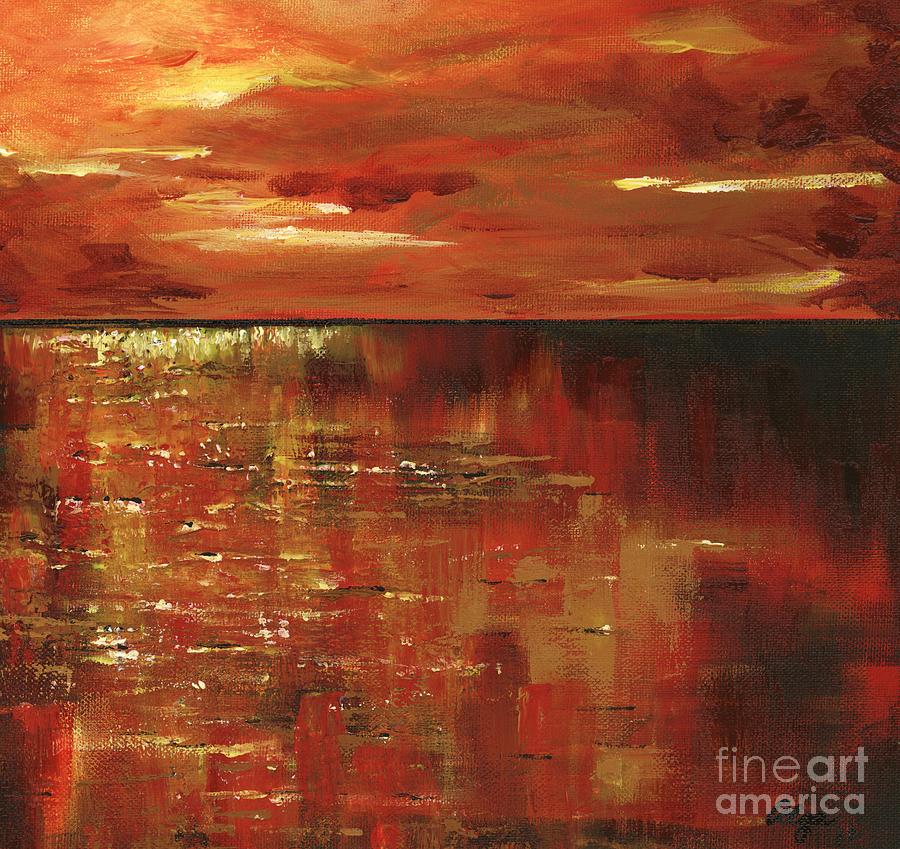 Sunsets Reflection Painting by Alga Washington