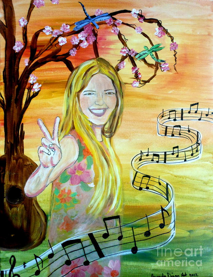 Sunshine and Peace Painting by Amanda Dinan