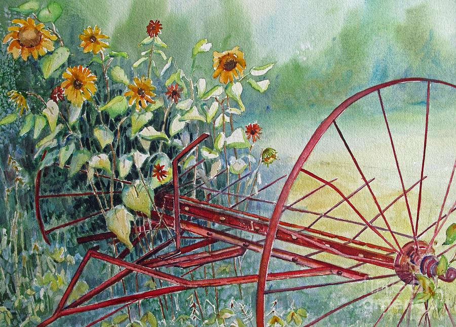 Sunshine Coming Through Painting by Louise Peardon