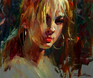 Sunshine Girl Painting by Tony Song - Fine Art America
