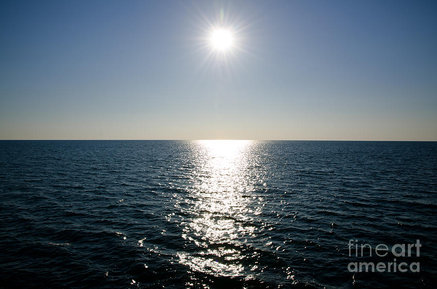 Sunshine over the mediterranean sea Photograph by Mats Silvan