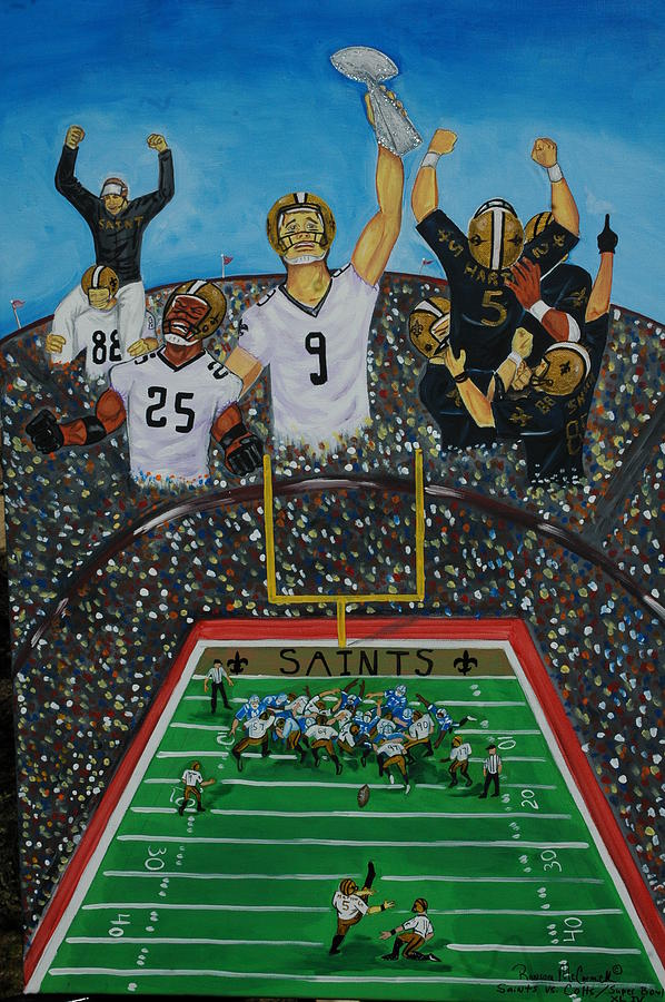 Super Bowl 44 Painting by Mccormick Arts