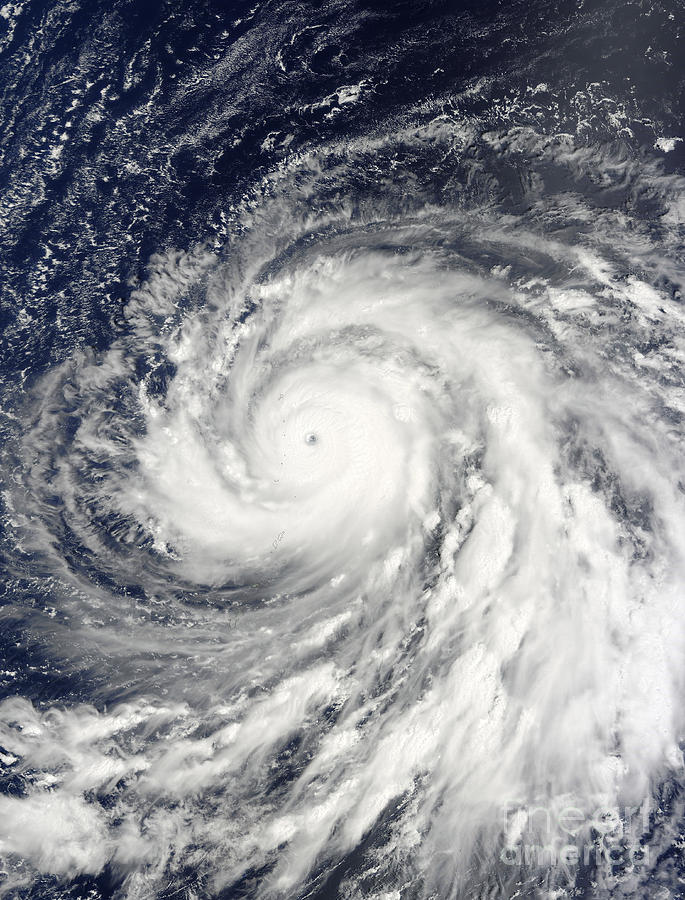 Super Typhoon Choi-wan Over The Mariana Photograph by Stocktrek Images