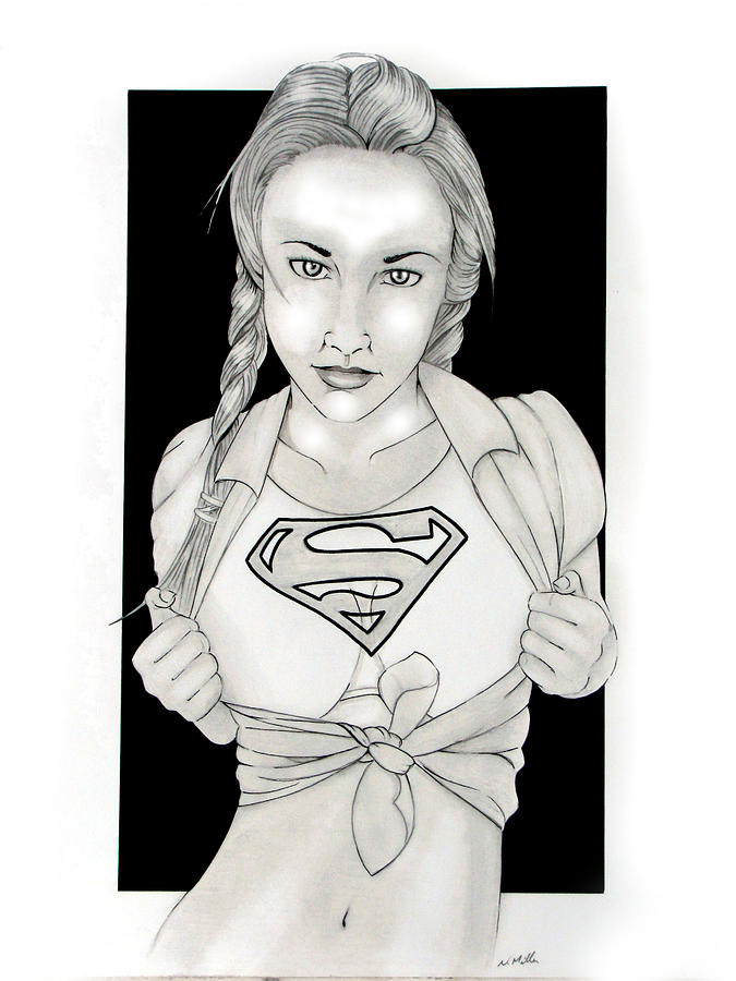 Fantasy Drawing - Supergirl by Nathan  Miller