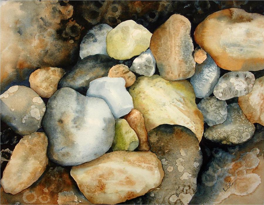 Superior Rocks Painting by Pamela Lee