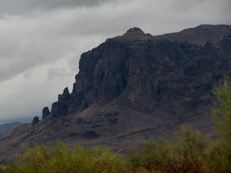 Superstition Mountain Photograph by Judy Wanamaker