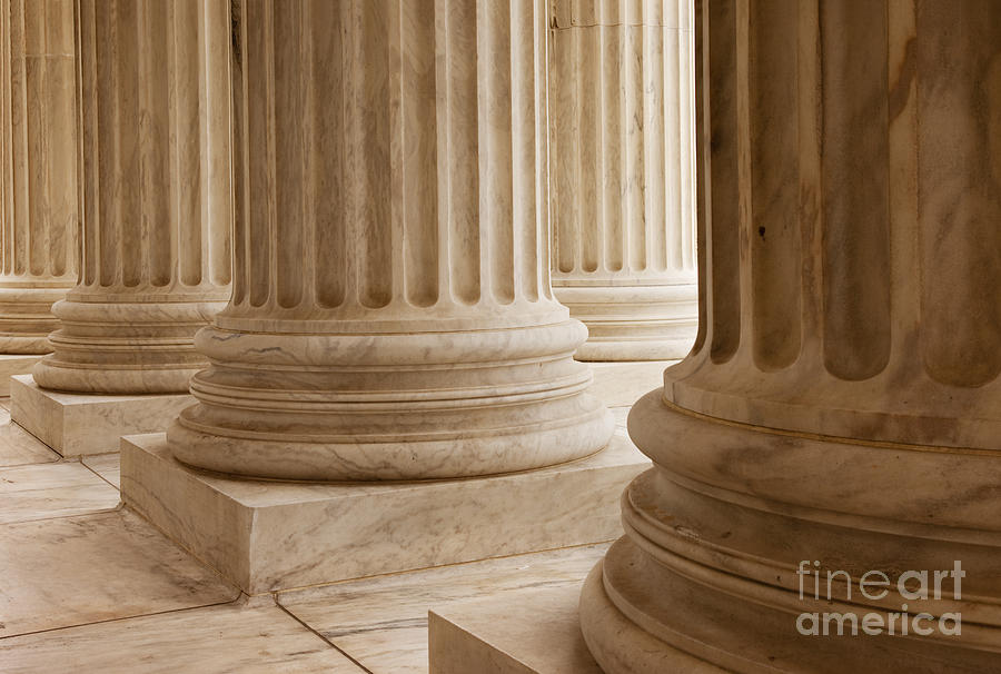 Supreme Court Columns Photograph by Brian Jannsen