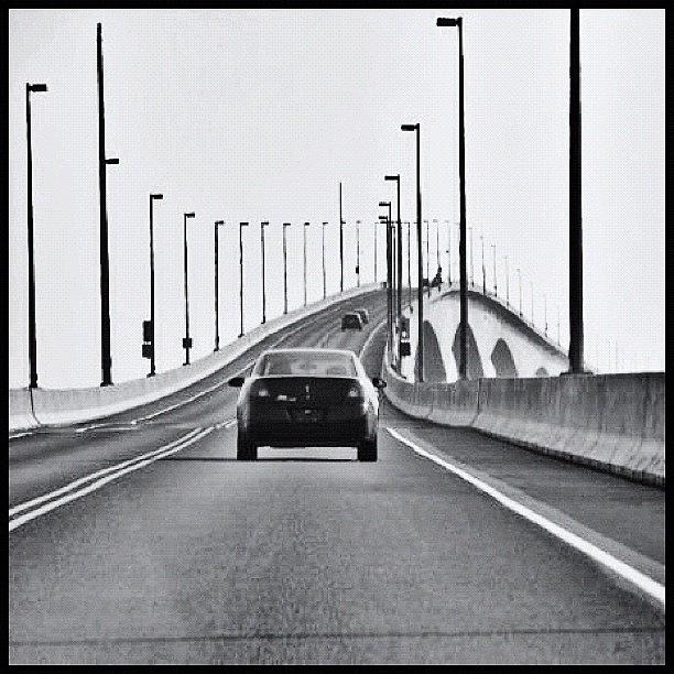 Black And White Photograph - Sur Le Pont by Laura Douglas