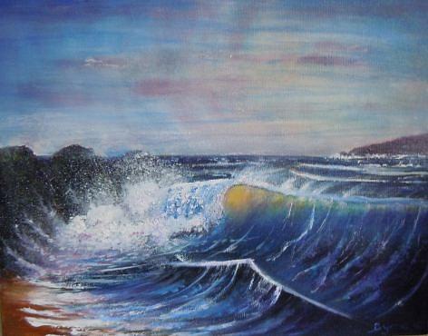 Surf At Croyde Bay Painting by David Byrne - Fine Art America