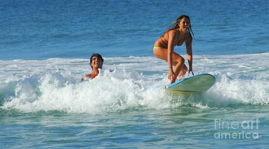 Surf Buddies Photograph by Bob Christopher