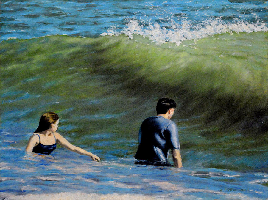 Surf Play Painting by William Frew
