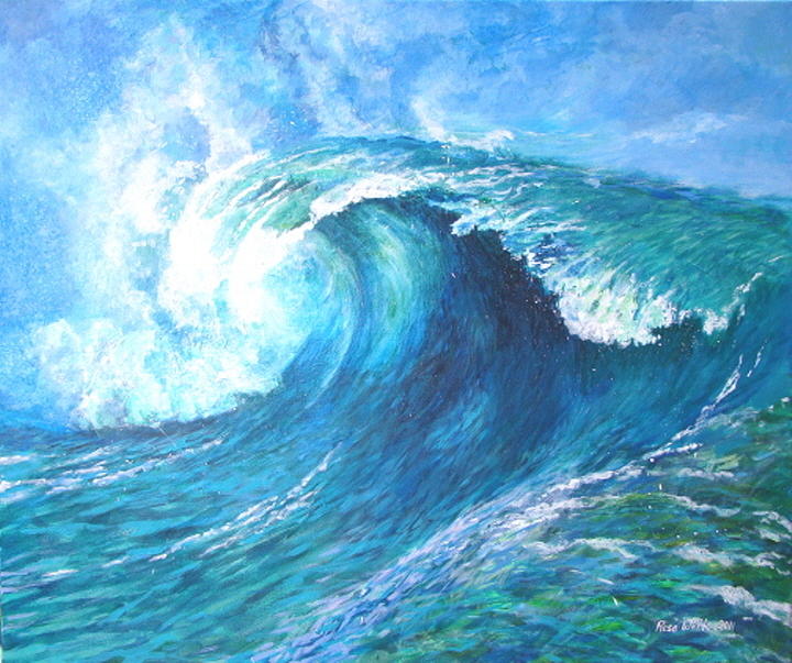 Surf Painting by Rose Wark